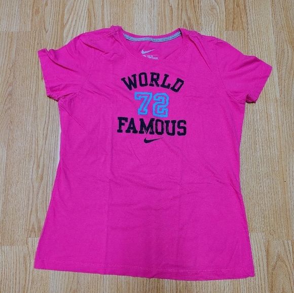 Nike Tops - Nike Women's Pink Graphic Tee, Size XL